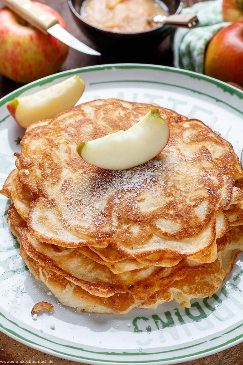 Apple pancakes are a classic and fluffy